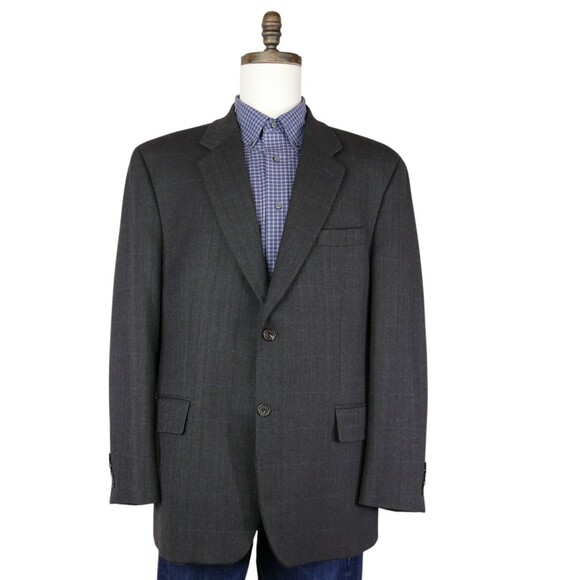 Ralph Lauren Charcoal Herringbone Blazer - Picture 6 of 16